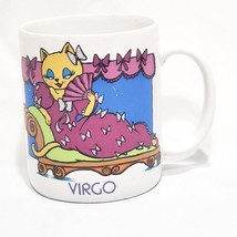 Virgo Zodiac Sign Astrology Kitty Cat Coffee Mug 11 oz Cup - £15.86 GBP