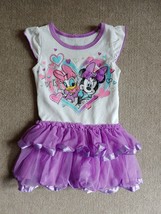 Disney Baby Minnie Mouse Daisy Duck Ruffle Tutu Dress 18 Months  - £14.01 GBP