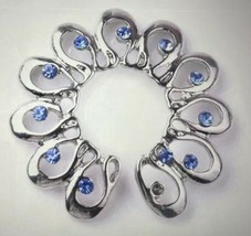 Sexy Non-Piercing Silver Blue Nipple Ring Shield Clip On - £11.02 GBP