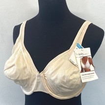 Beauty by Bali Bra size 40C Jacquard Underwire Style 7636 Bare Cotton Bl... - $14.95