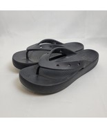 Crocs Sz 10 Woman&#39;s Platform Iconic Comfort Platform Flip Flops Slides S... - $23.63 CAD