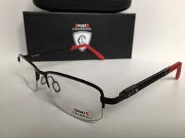 New Charriol Sport SP 23007 C5 53mm Black Semi-Rimless Men&#39;s Eyeglasses Frame - £118.63 GBP