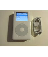 APPLE  IPOD  CLASSIC  4TH GEN. WHITE PHOTO  60GB...NEW  BATTERY... - $179.99