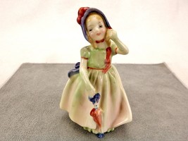 Royal Doulton Figurine, #HN1679 &quot;Babie&quot;, Umbrella Girl in Bonnet &amp; Flowing Dress - £19.18 GBP