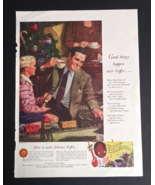 Coffee &amp; Italian Swiss Colony Wine Christmas Cut Vintage Magazine Print ... - $14.99