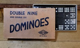 Vintage HalSam Double Nine and Double Six Dominoes Set no 920-W Made in USA - $18.79