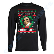 New Mike Tyson Ugly Christmas Tee Hip Hop Santa Funny Women&#39;s Mens Long Sleeve - £14.58 GBP