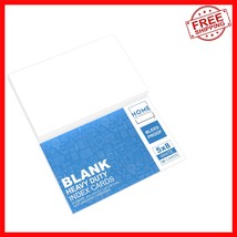5x8 Blank Index Cards - 50 Heavy-Duty, Versatile Flash Cards - $25.21
