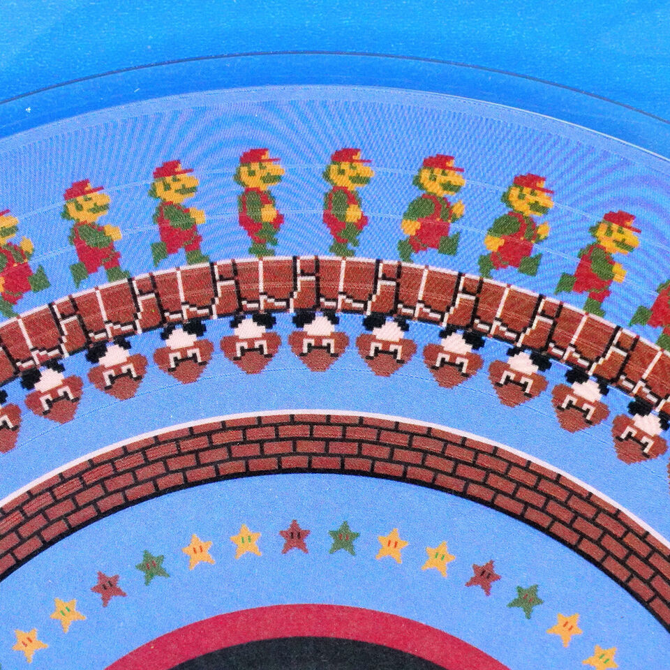 Super Mario Bros 1 / Duck Hunt 7" Animated Picture Vinyl Record