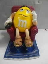 M &amp; M Candy Dispenser In Recliner Yellow Peanut - $9.75