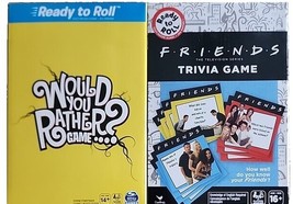 2-Spin Master Games ~ WOULD YOU RATHER? ~ FRIENDS Trivia ~ Fast Paced Games - $25.00
