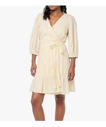 Tommy Hilfiger Women&#39;s 3/4 Sleeve Striped Wrap Dress, Snapdragon Multi Y... - $52.66 CAD