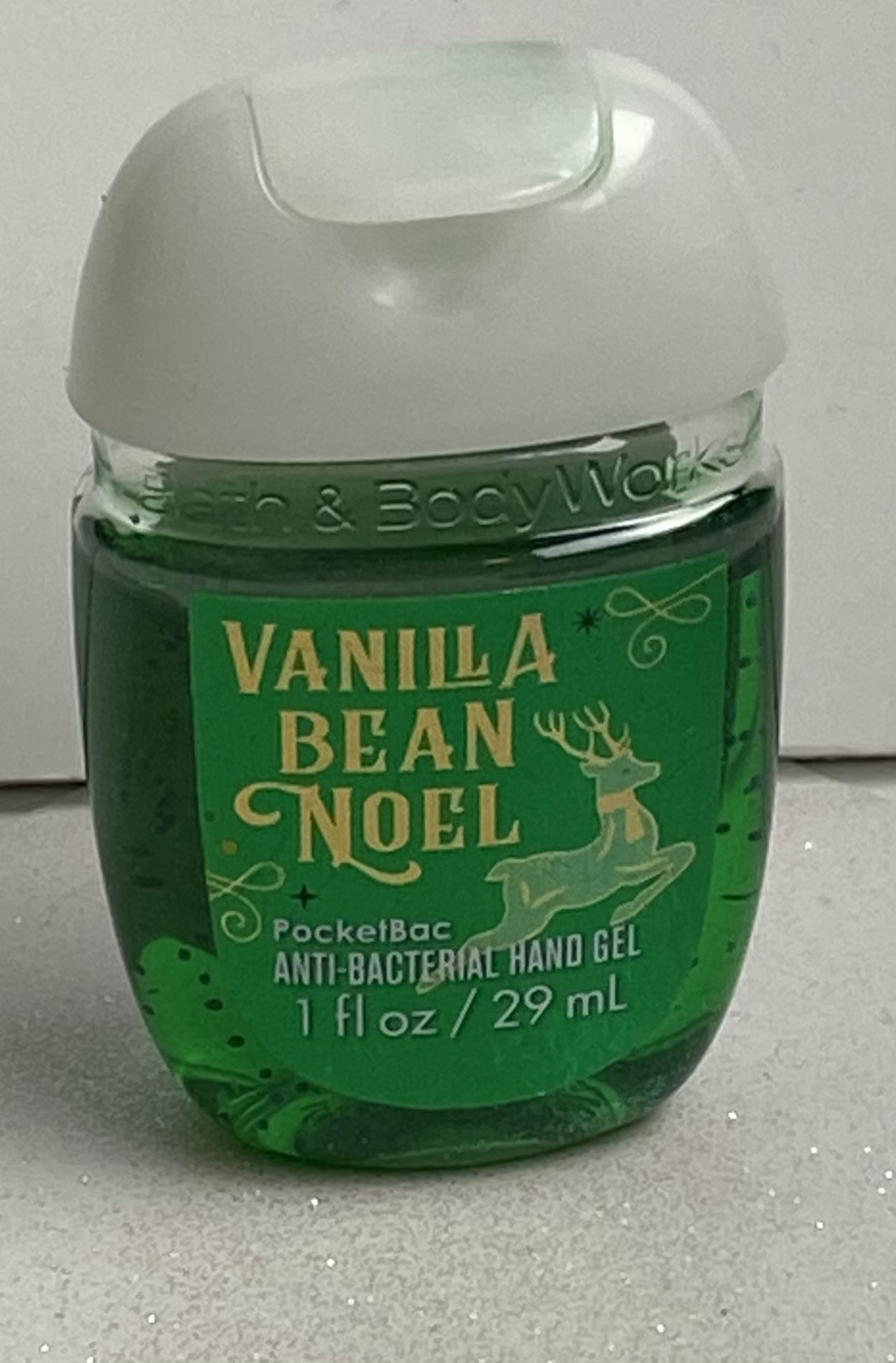Bath&Body Works Vanilla Bean Noel Mini Anti-Bacterial Hand Gel NEW 2019 Collecti - $2.99