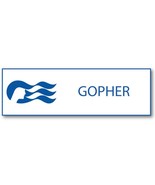 LOVE BOAT GOPHER PURSER NAME BADGE &amp; BUTTON HALLOWEEN COSPLAY MAGNET BACK - $305.49 MXN