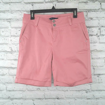 Stop Jeans Shorts Womens 12 Pink Stretch Cuffed Hem Bermuda Shorts Pockets - £15.78 GBP