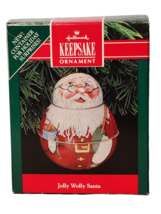 Vintage Hallmark Tin “Jolly Wolly Santa” Christmas Holiday Ornament NIB - $5.49 CAD