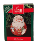 Vintage Hallmark Tin “Jolly Wolly Santa” Christmas Holiday Ornament NIB - $5.45 CAD