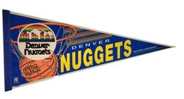 Denver Nuggets Vintage Pennant Wincraft 80&#39;s-90&#39;s Felt Banner Flag Full Size - £29.81 GBP