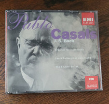 Set of 2 CD&#39;s Pablo Casals J.S. Bach 100 Years Of Great Music The 6 Cello Suites - £15.68 GBP