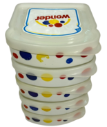 2 Wonder Bread Sandwich Containers School Lunch Box Plastic Lid Bread Ho... - $27.55