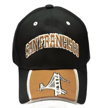 LANZA USA San Francisco Hat Cap Embroidered Golden Gate Bridge Black - $19.77