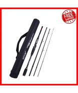 4 Piece Travel Fishing Pole - Lightweight 8ft Rod for Saltwater &amp; Fresh - $145.99 CAD