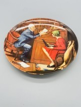Norman Rockwell Collector Plate 1986 The Professor Heritage Collection Knowles - $4.35