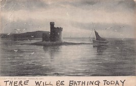 Castle Of REFUGE-DOUGLAS BAY-ISLE Of Man ENGLAND~1903 Tuck Rough Sea Photo Pscrd - £6.94 GBP