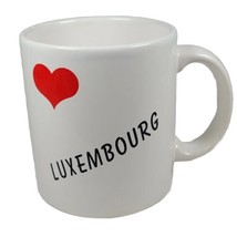 I love Luxembourg Coffee Cup Mug Waechtersbach West Germany Vintage Heart White  - £7.48 GBP
