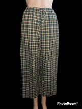 NWT Vintage 90s Nina Capri Pants Sleepwear Pajamas Plaid Women’s Size Me... - $20.79