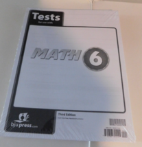 Bob Jones Math 6 Third Edition 5 Pack Tests Brand New - £55.82 GBP