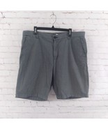 1901 Shorts Mens 38 Gray Flat Front Bermuda Cotton Pockets Outdoor Casua... - $19.99