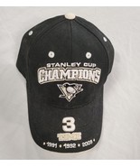 NWT 2009 Fan Favorite Pittsburgh Penguins 3x Champs Adjustable Snapback ... - £23.18 GBP