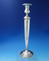 Webster Sterling Silver Candlestick Bright-Cut 12&quot; x 3 1/4&quot; c.1930 (#5644) - £307.83 GBP