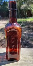 NICE AMBER PAINE'S CELERY COMPOUND BOTTLE APPLIED LIP 1880'S ERA DUG  - $18.81