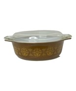 Vintage Pyrex Woodland Brown Oval Casserole Dish 043 1.5 qt with Lid 943... - £20.66 GBP