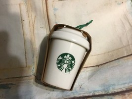 starbucks ceramic ornament cup mug New - £10.24 GBP