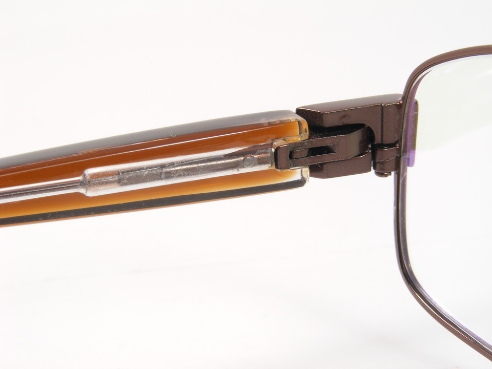 893 C2 Brown UNIQUE EYEGLASSES GLASSES METAL FRAME 55-19-140mm Item image 9