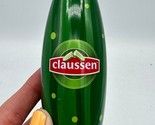 NEW CLAUSSEN Pickle Holiday Pickle Shaped Tin Ornament W/ Gummy Pickles ... - $5.94