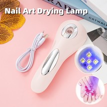 Handheld Nail Drying Lamp UV LED Lamp For Nails Rechargeable Mini LED UV Lamp Na - £11.39 GBP