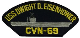 USS Dwight D. Eisenhower CVN-69 Patch - Multi-Colored - Veteran Owned Business - £10.34 GBP