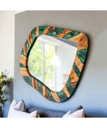 Resin mirror wall hanging unique art peace of wood and resin, wall mirrior - $3,182.54 CAD