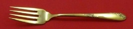 Sweetheart Rose Vermeil By Lunt Sterling Silver Salad Fork 6 1/2&quot; Gold - £76.81 GBP