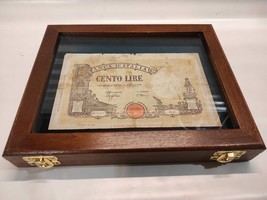 Wood and Glass Display Box for Medal Banknotes and More-
show original t... - £33.36 GBP
