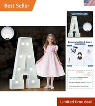 3FT Marquee Light Up Letters, Cool White Light Up Letters A, Large Marqu... - $29.93