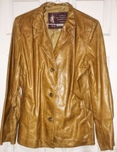Vintage  Vera Pelle Women’s Blazer Jacket Made In Italy Coffee Brown Sz ... - £19.16 GBP