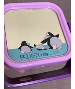 Retro penguin purple stand mirror - $34.88 CAD