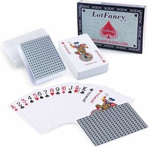 2 Decks Playing Cards 100% Pvc Plastic With Case Waterproof New Sealed Deck Card - £15.74 GBP