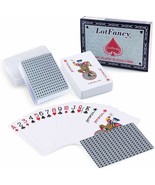 2 Decks Playing Cards 100% Pvc Plastic With Case Waterproof New Sealed D... - £15.71 GBP
