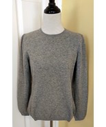 CARLUCCI Light Gray Heather Crew Neck Pullover Cashmere Sweater (S) - $26.44 CAD